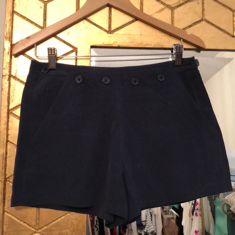 NEW JOIE SILK navy shorts